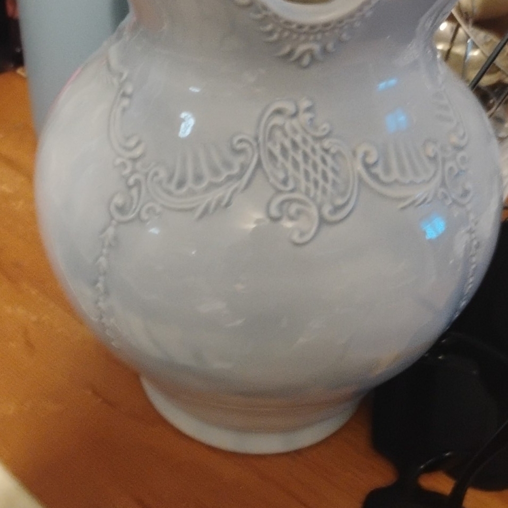 Elegant Blue Ceramic Vase